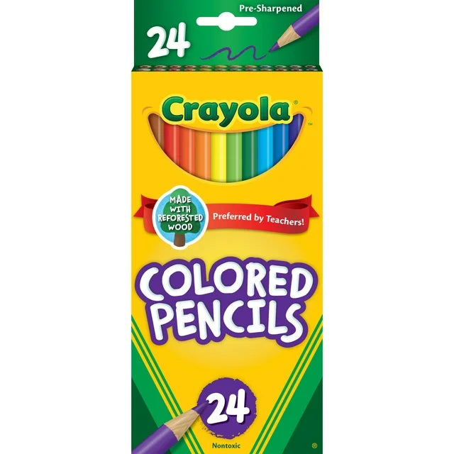 Crayola Colored Pencils, 24 pack