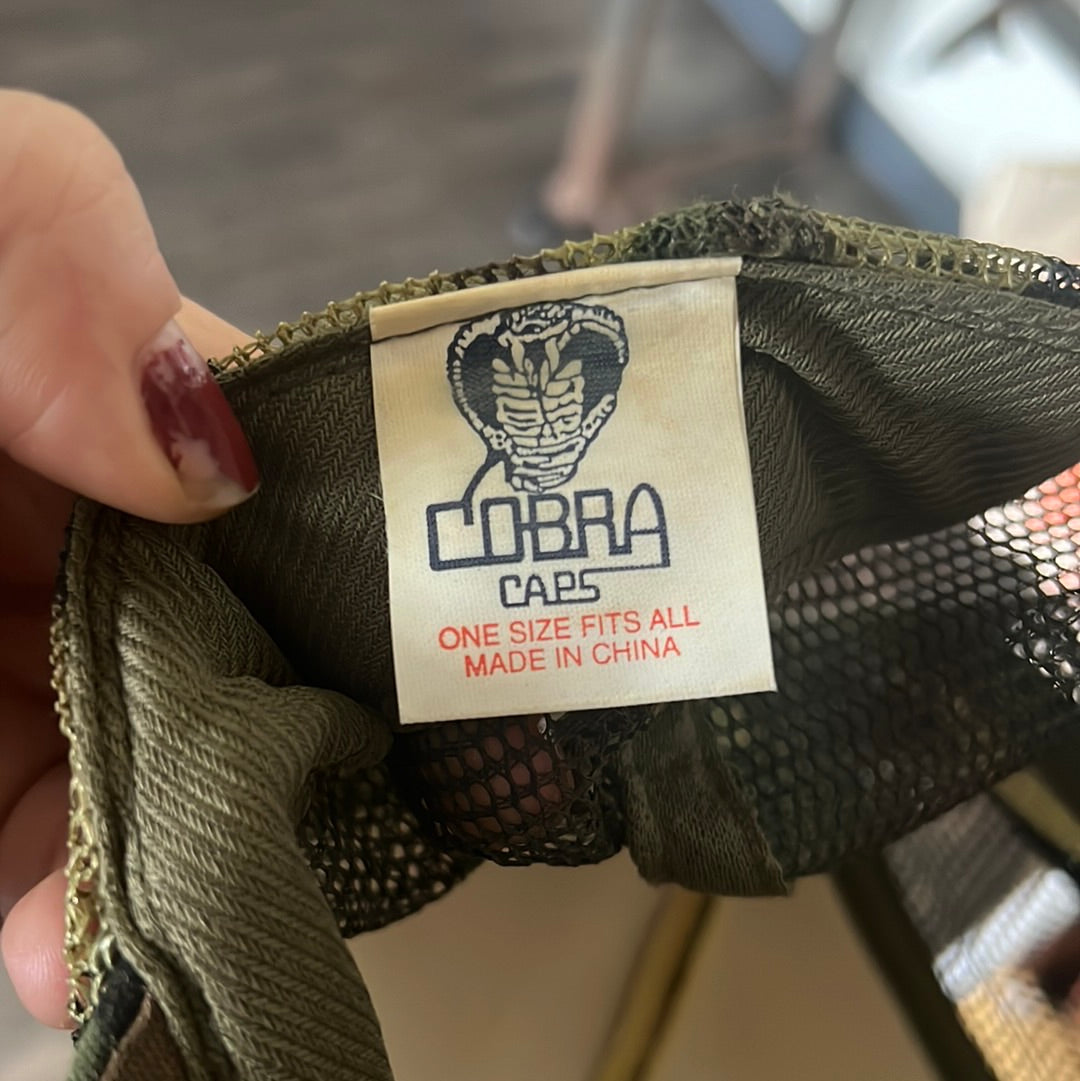 Born to hunt camo trucker hat