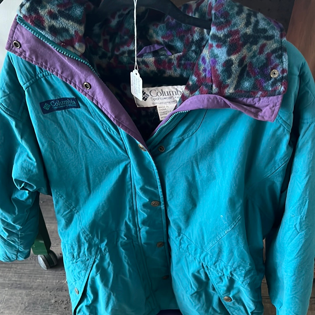 Vintage Columbia teal snow hood