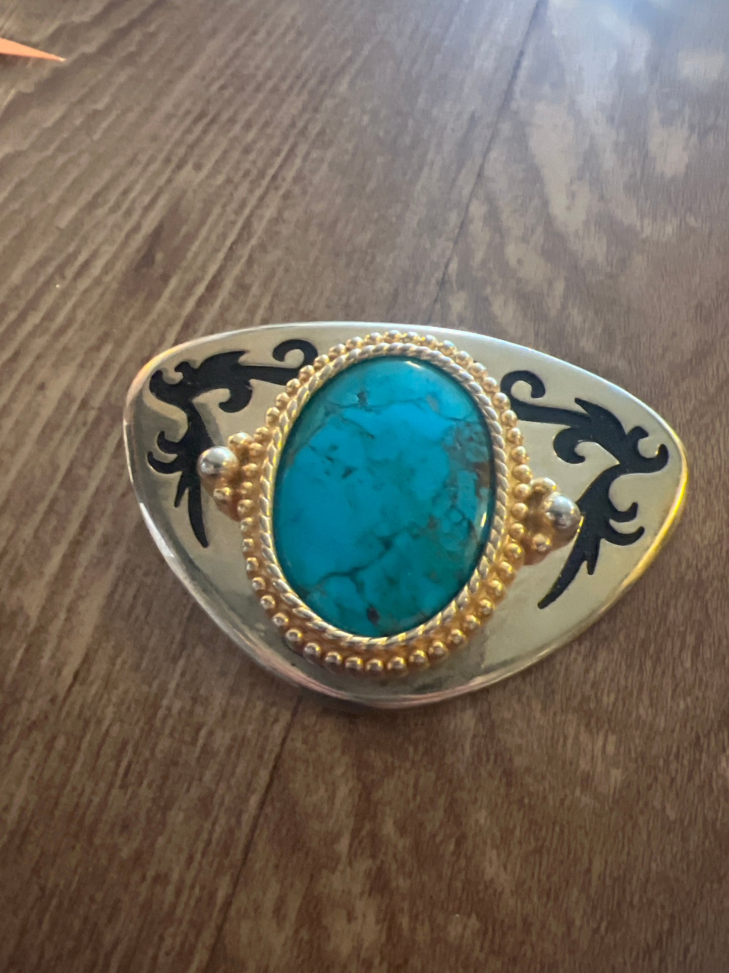 Turquoise belt buckle