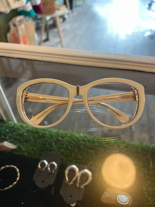 Vivianne Westwood beige frames only glasses