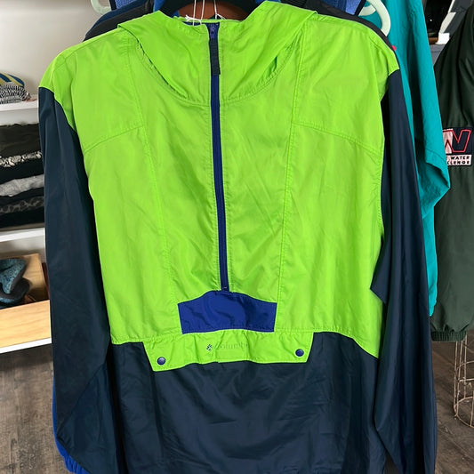 Vintage Columbia windbreaker lime