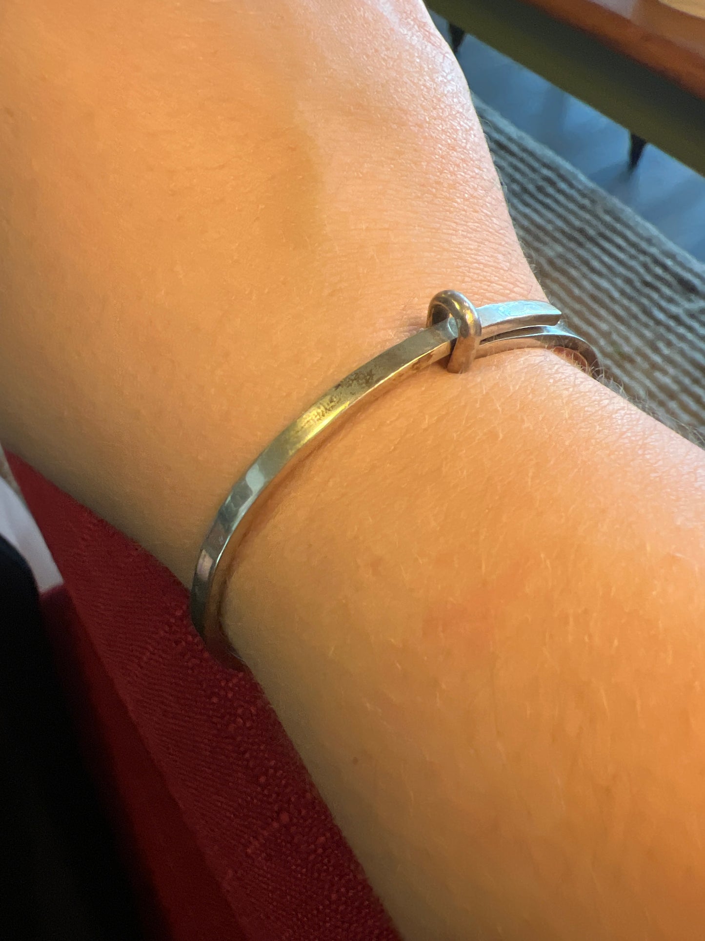 Sterling silver clasp bracelet