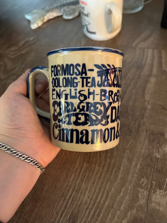 Vintage Tea types mug