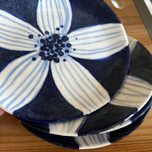 Handmade set porcelain dishes