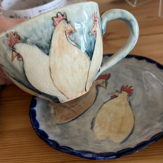 Porcelain teacup set