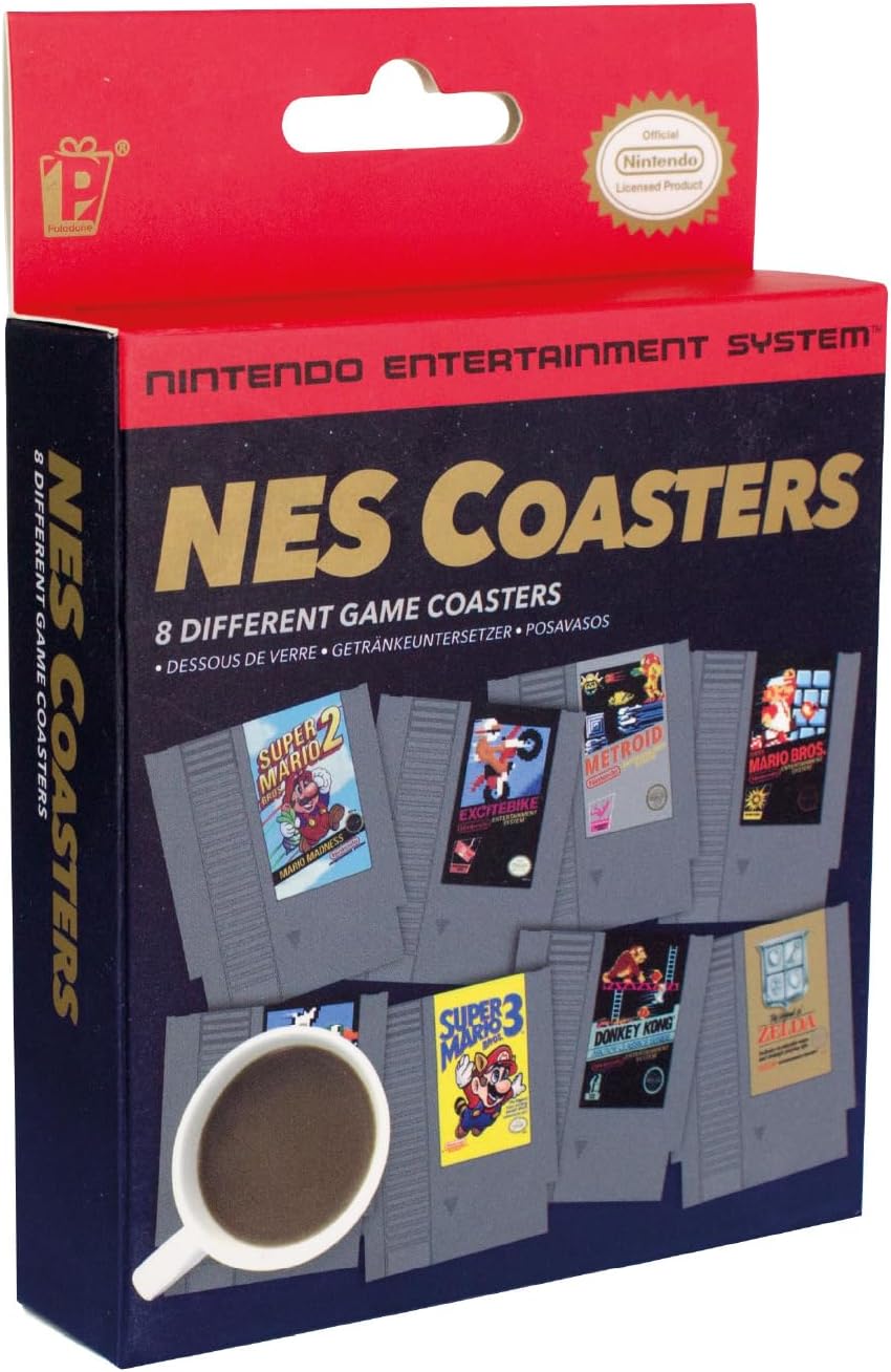 Nintendo NES Cartridge Retro Drink Coasters