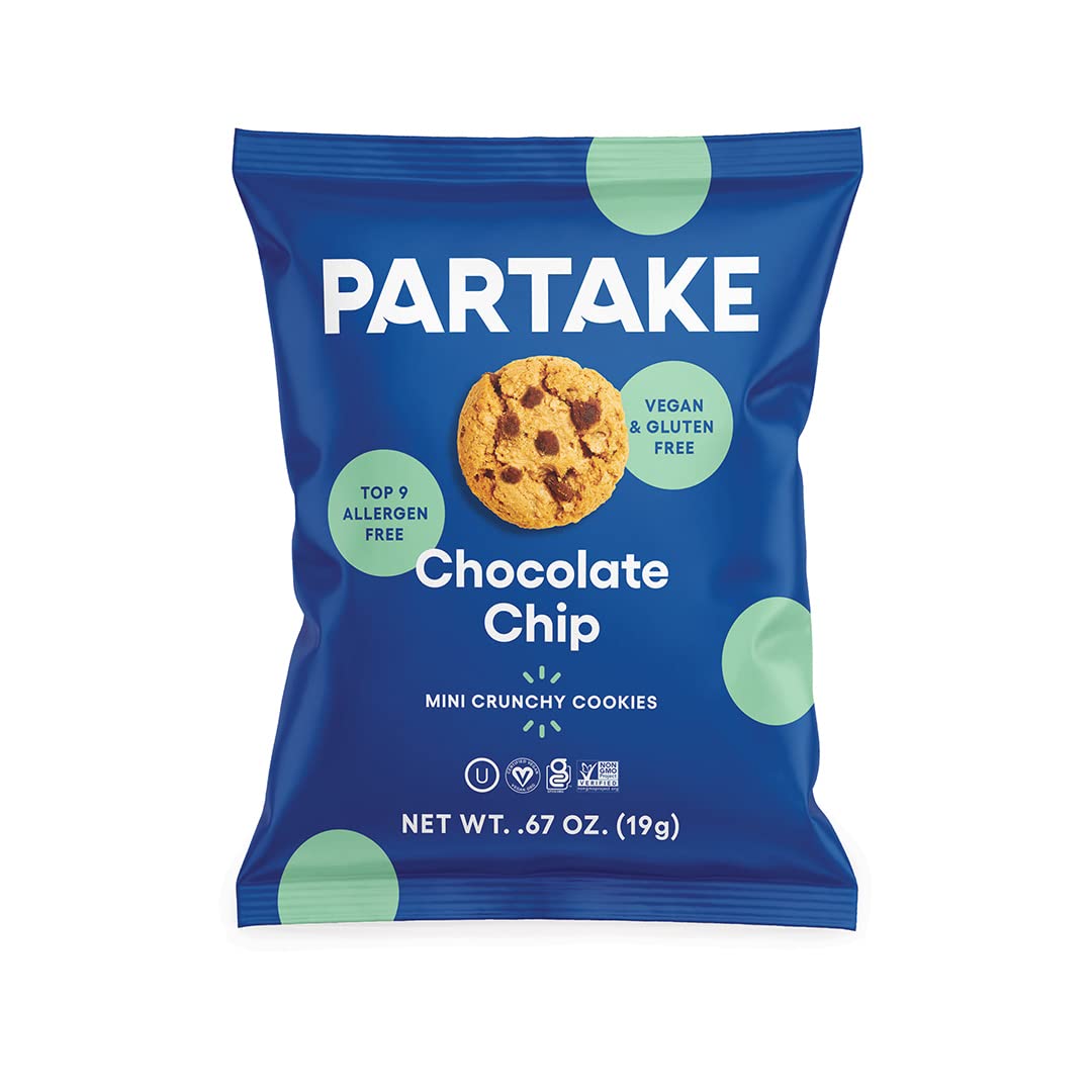 Partake Mini Chocolate Chip Cookies GF Vegan (2 bags)